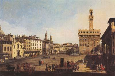 Bernardo Bellotto Piazza della Signoria in Florence (mk08) Germany oil painting art